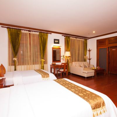 池景豪華雙床房 斯奧克拉宜吳哥別墅度假村優惠