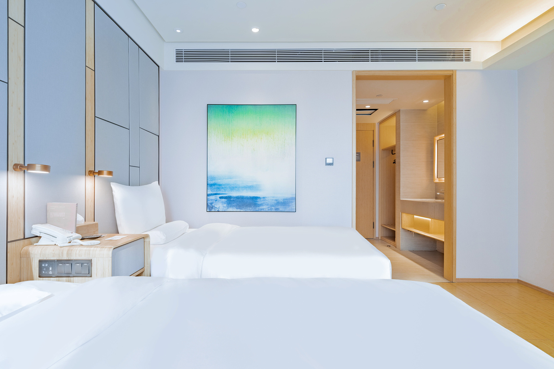 舒压-双床房（落地窗+小冰箱+mini茶海）