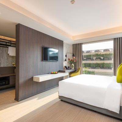 園景高級房1張特大床 曼谷拉瑪9號美蒂雅酒店優惠