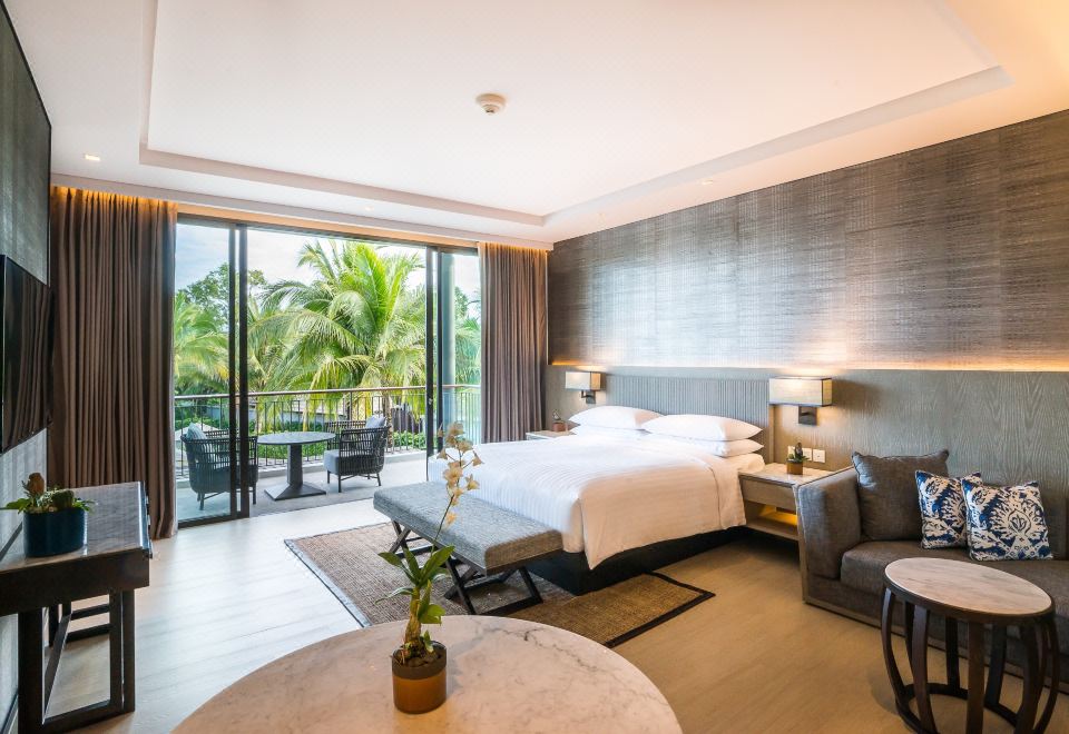 一卧套房- 帶1張特大號床和陽台