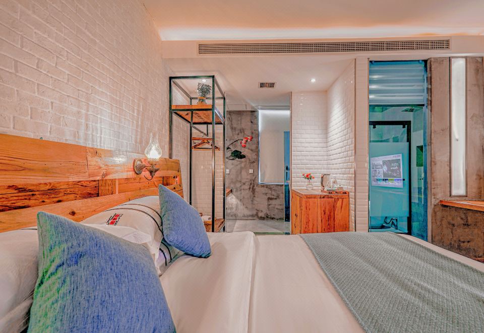 渔埠头·阳光大床房|老街古韵·国美设计+外阳台街景