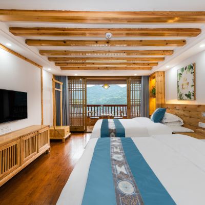 雲落陽台·全景雙床房 西江苗寨觀景半山精品民宿（全景店）優惠
