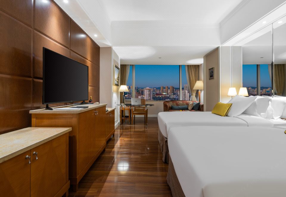 行政城景雙床房「小米電視+高空城景+Minibar」