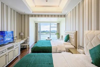 地標·絕美一線海景雙床房 廈門世茂雙子塔地標海景飯店公寓優惠