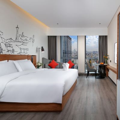 逸扉高級大床房（私享Coffee機+冰箱+逸扉專屬浴袍） 成都玉林路省體育館逸扉飯店優惠