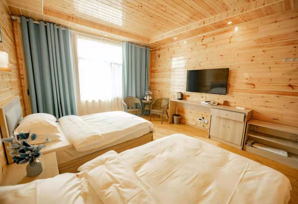 独立木屋双床房