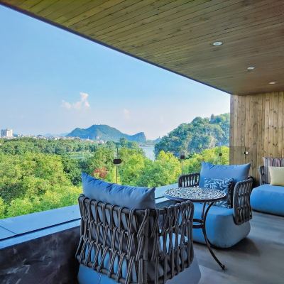 180°一線江景觀象山大床房|私享山水露台|浴缸 維納斯皇家飯店（桂林象鼻山日月雙塔店）優惠