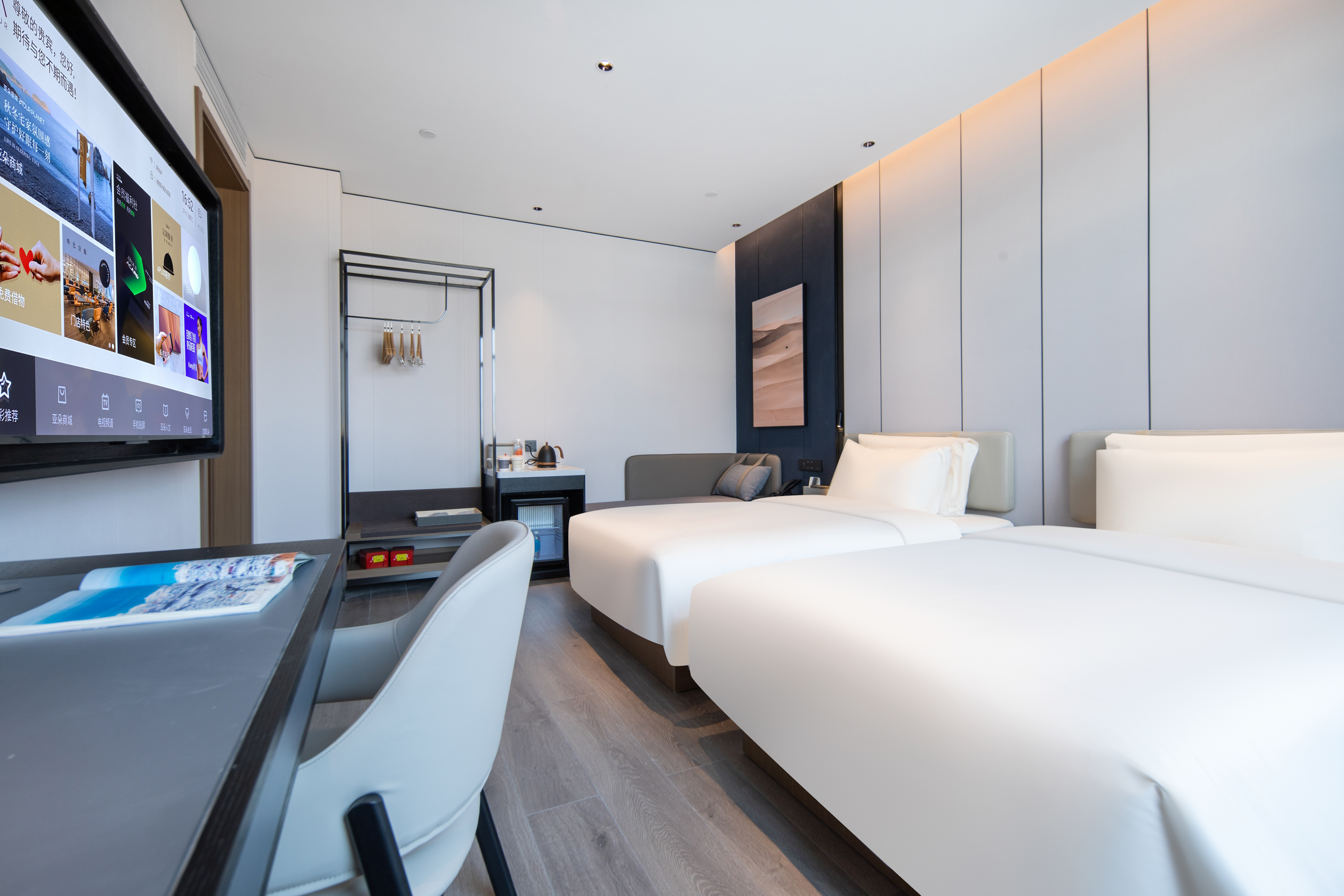 高级双床房（55寸投屏电视+迷你冰箱）