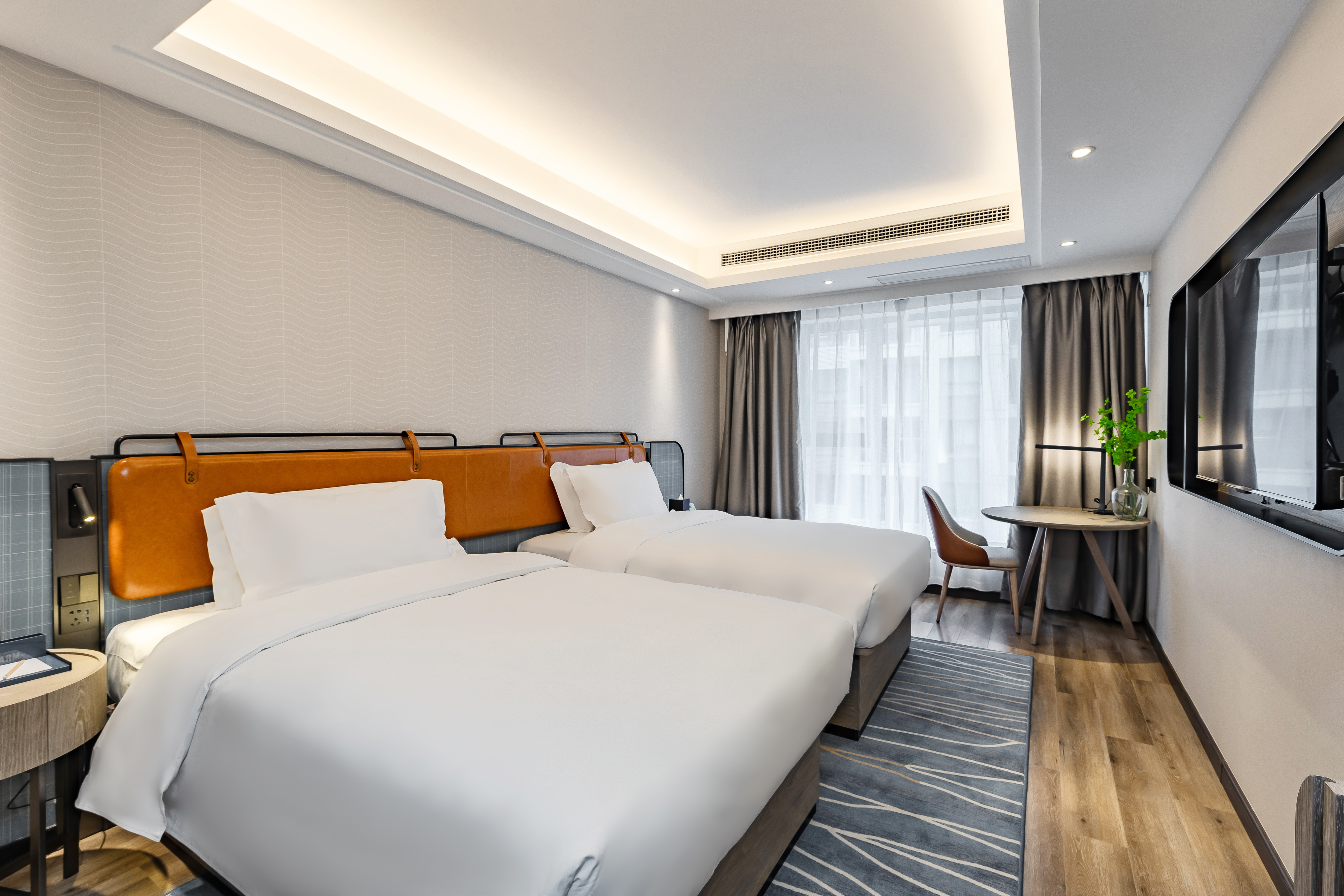 标准双床房（北欧轻奢风+落地窗+舒适床品+乾湿三分离）