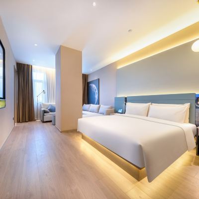 幾木套房（智能客控+深睡枕+智能馬桶+小冰箱+可投屏65寸電視） 天津濱江道恆隆廣場亞朵S飯店優惠