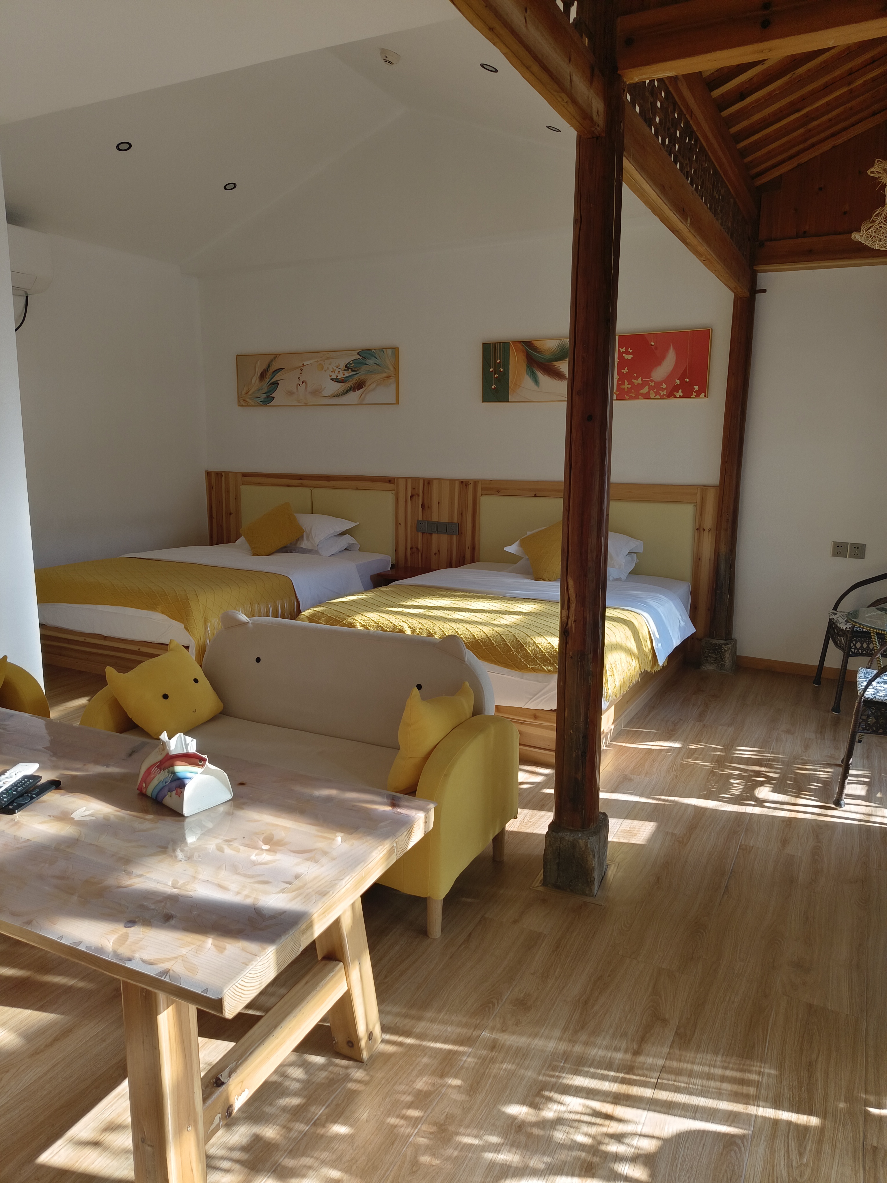 阳光院景双床房