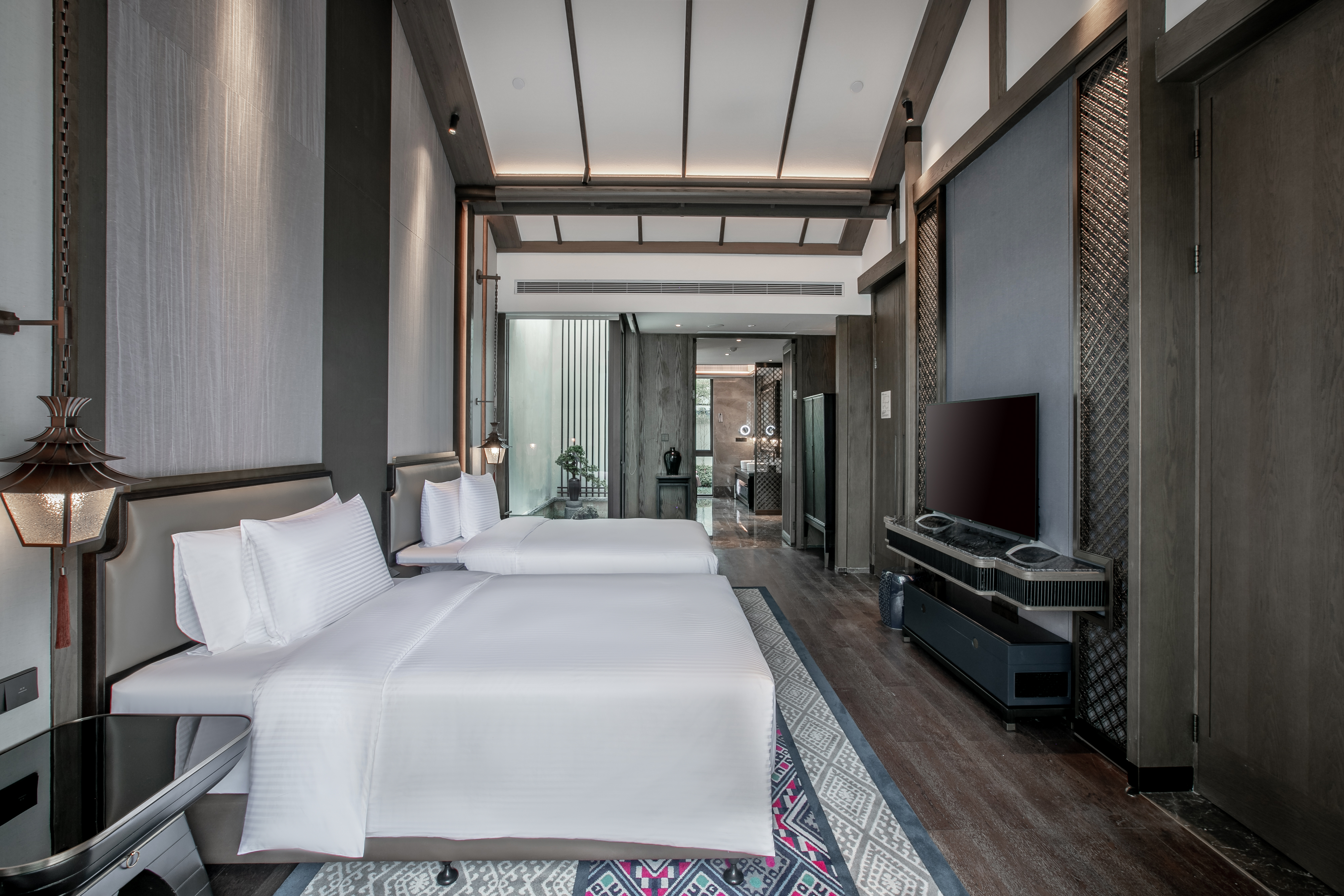 庭院露台双床单卧别墅