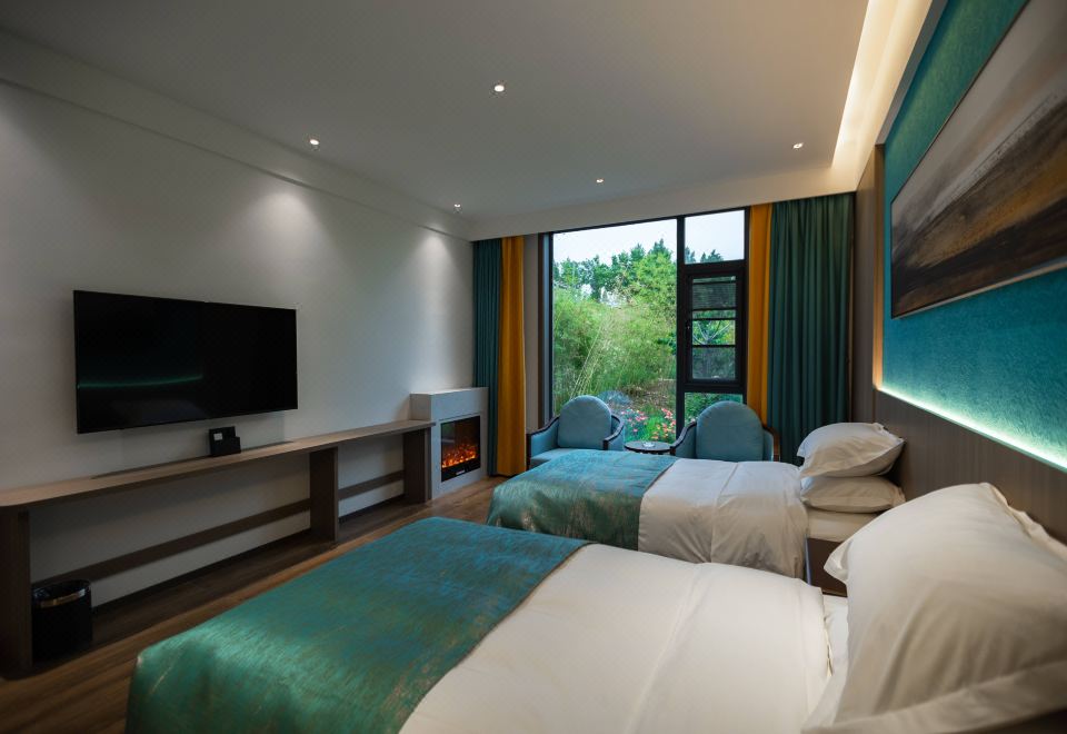 Zhongzhou Yueyin Fuxishan Huimeng Mountain Residence2-bed Room With Mountain View