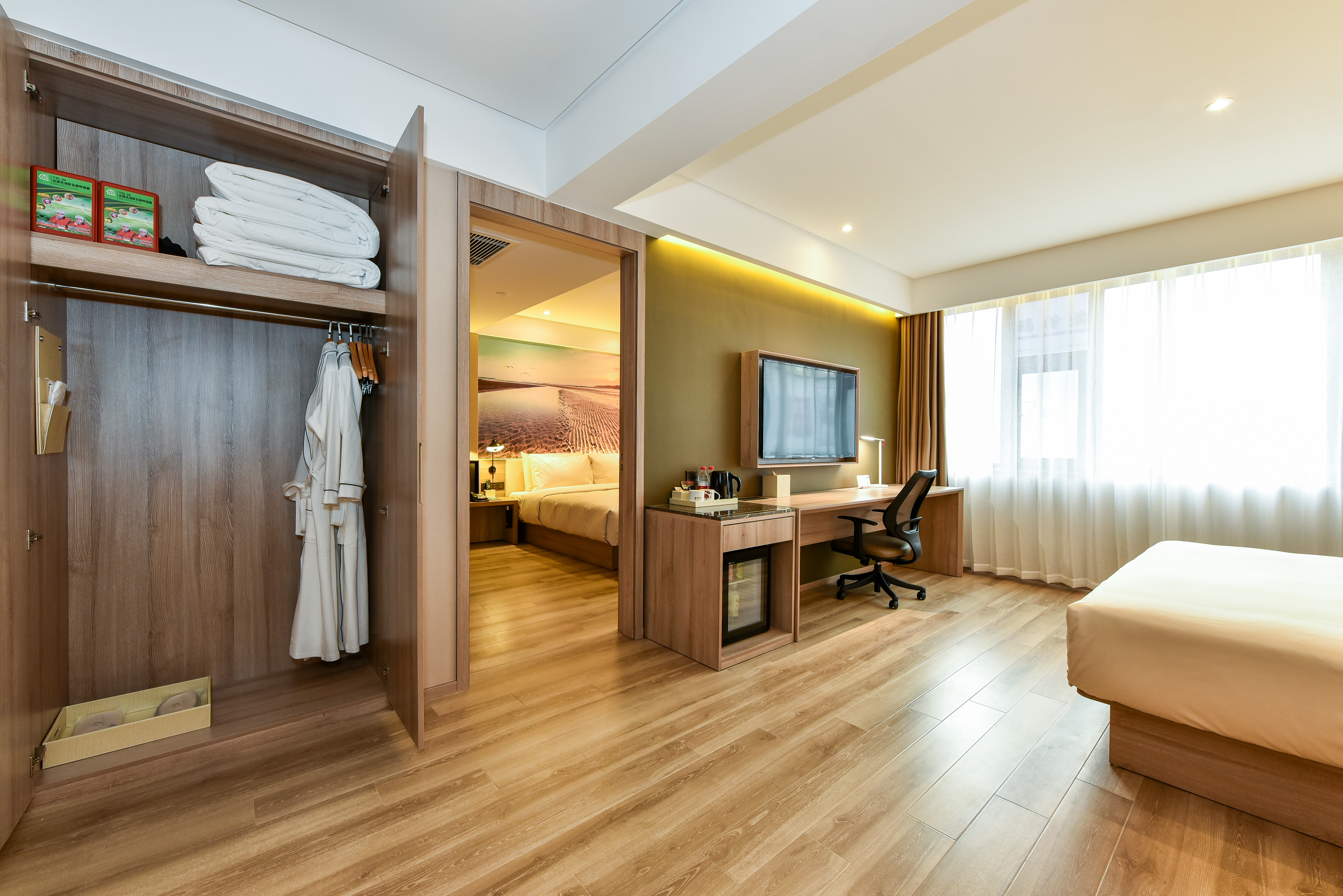 几木家庭套房（小冰箱+手机投屏+浴袍）