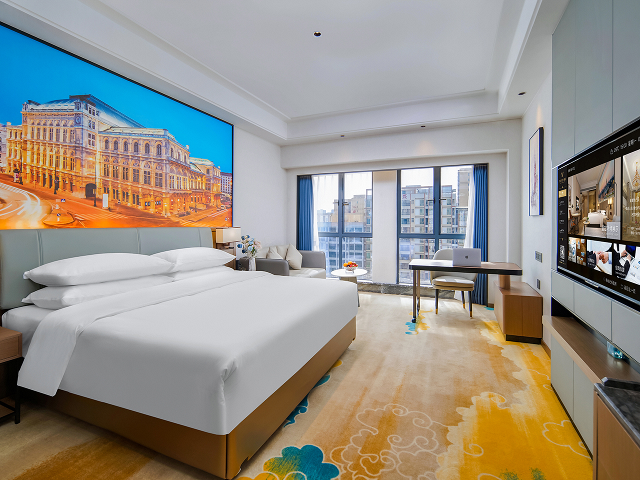 豪华大床房【雅典舒爽+高空景观+全屋智能语音】