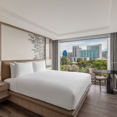 Executive King Bed Suite with Courtyard View with City View