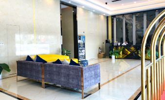 The room is spacious with a view of the outdoors, and the lobby is impeccably clean at Landmark Vientiane Life Center