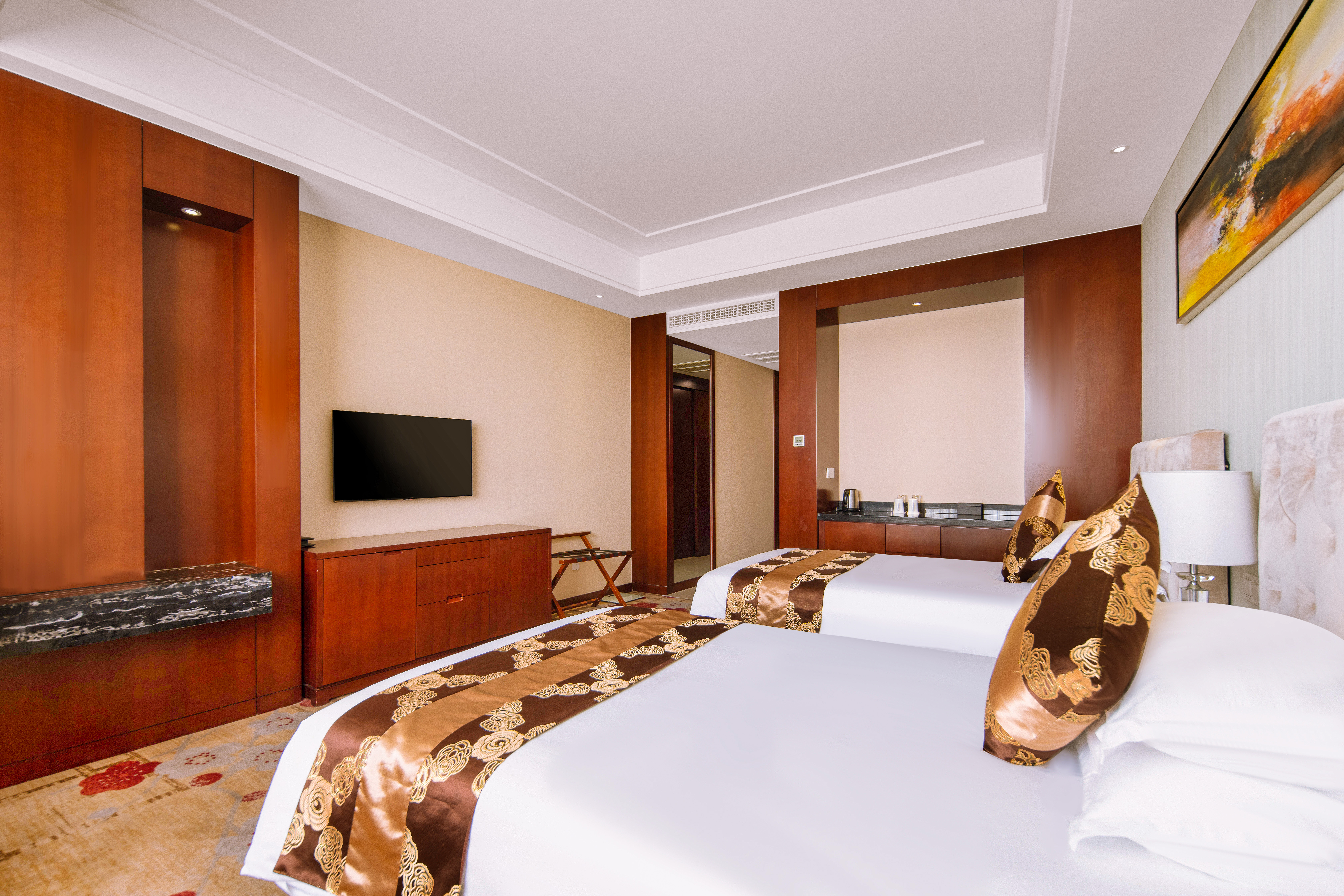 高級市景雙床房