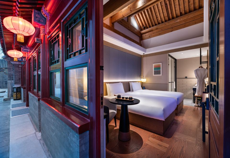 四合院-高級雙床房（全屋智能+百年歷史+古色古香）