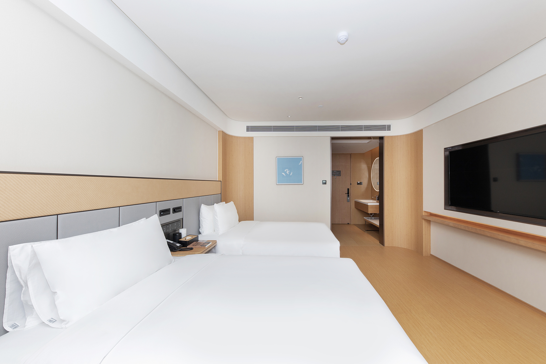 高级双床房（65寸电视投屏+冰箱+智能客控+深睡床垫）