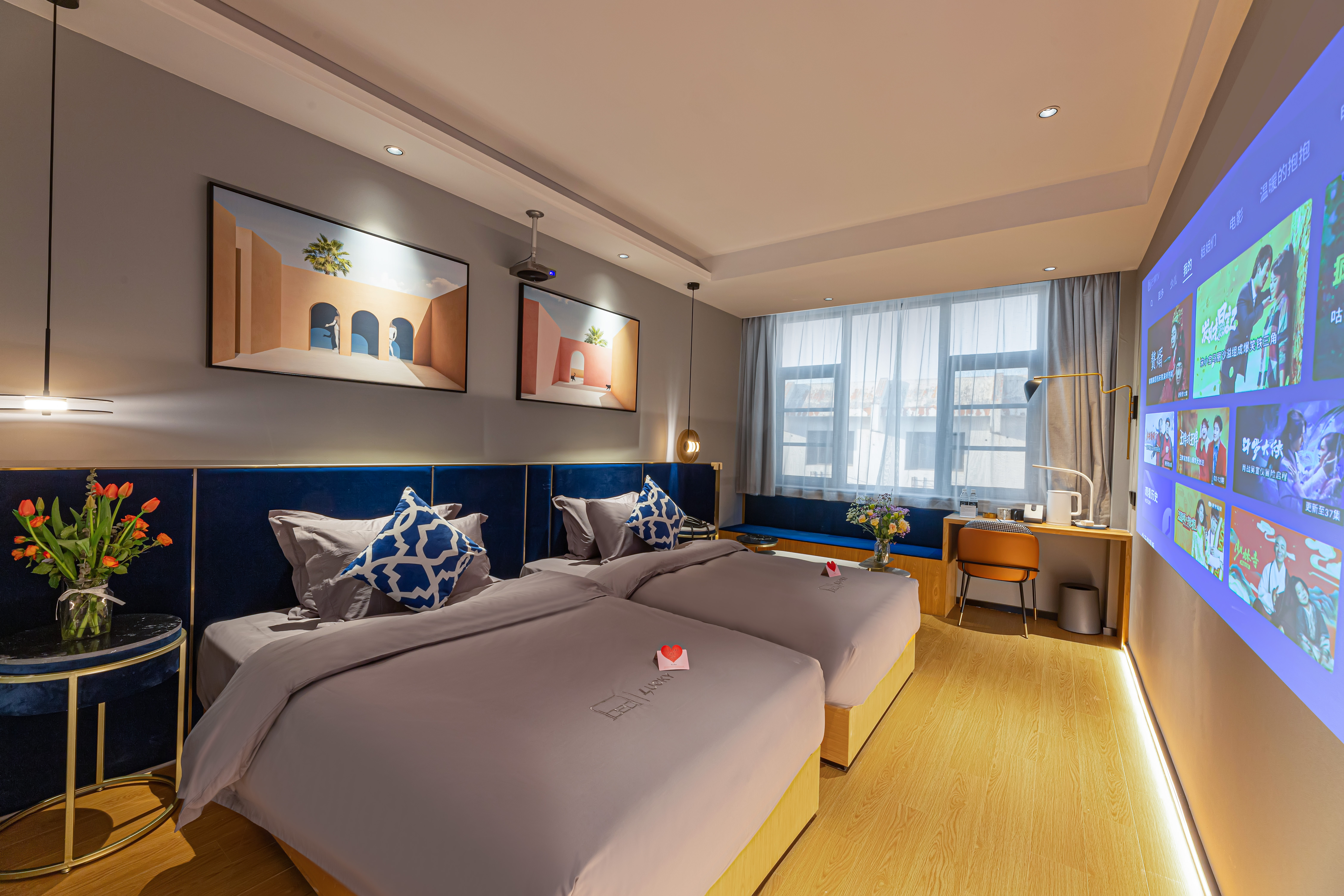 LBED双床房（极米影视畅享+智能马桶+释压乳胶床垫）
