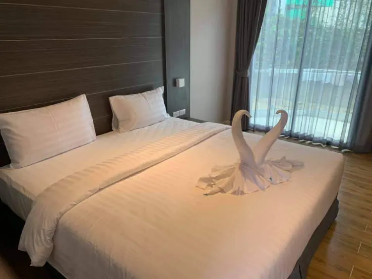 ห้องเตียงคิงไซส์ พร้อมวิวสวน