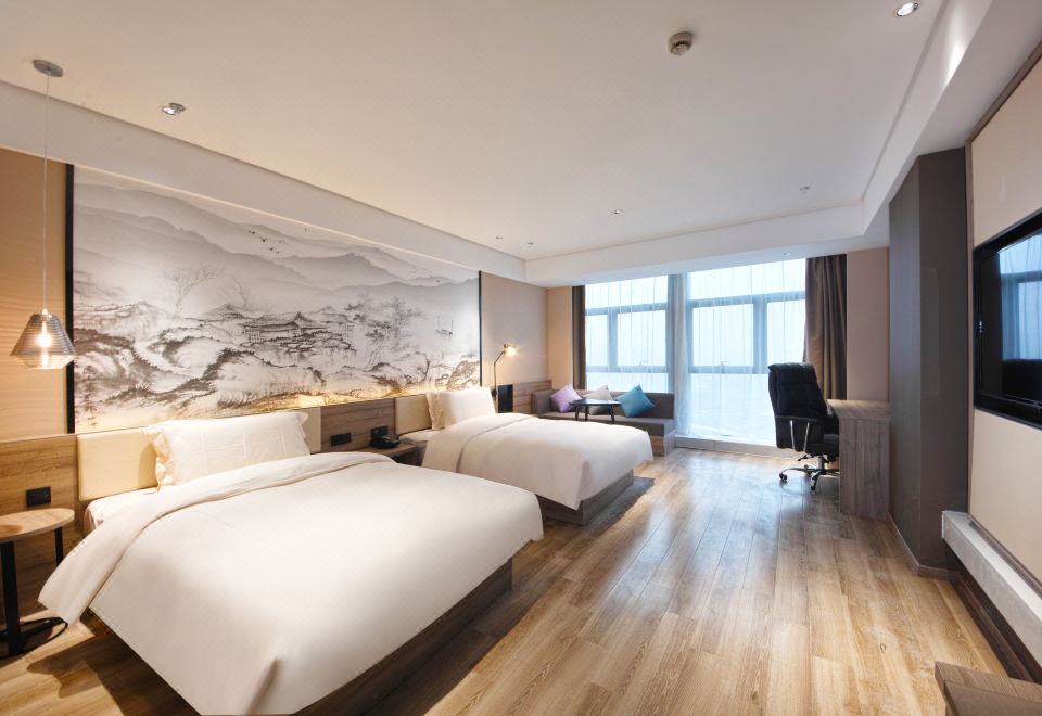 豪華雙床房--助眠記憶枕+智能馬桶+高品布草