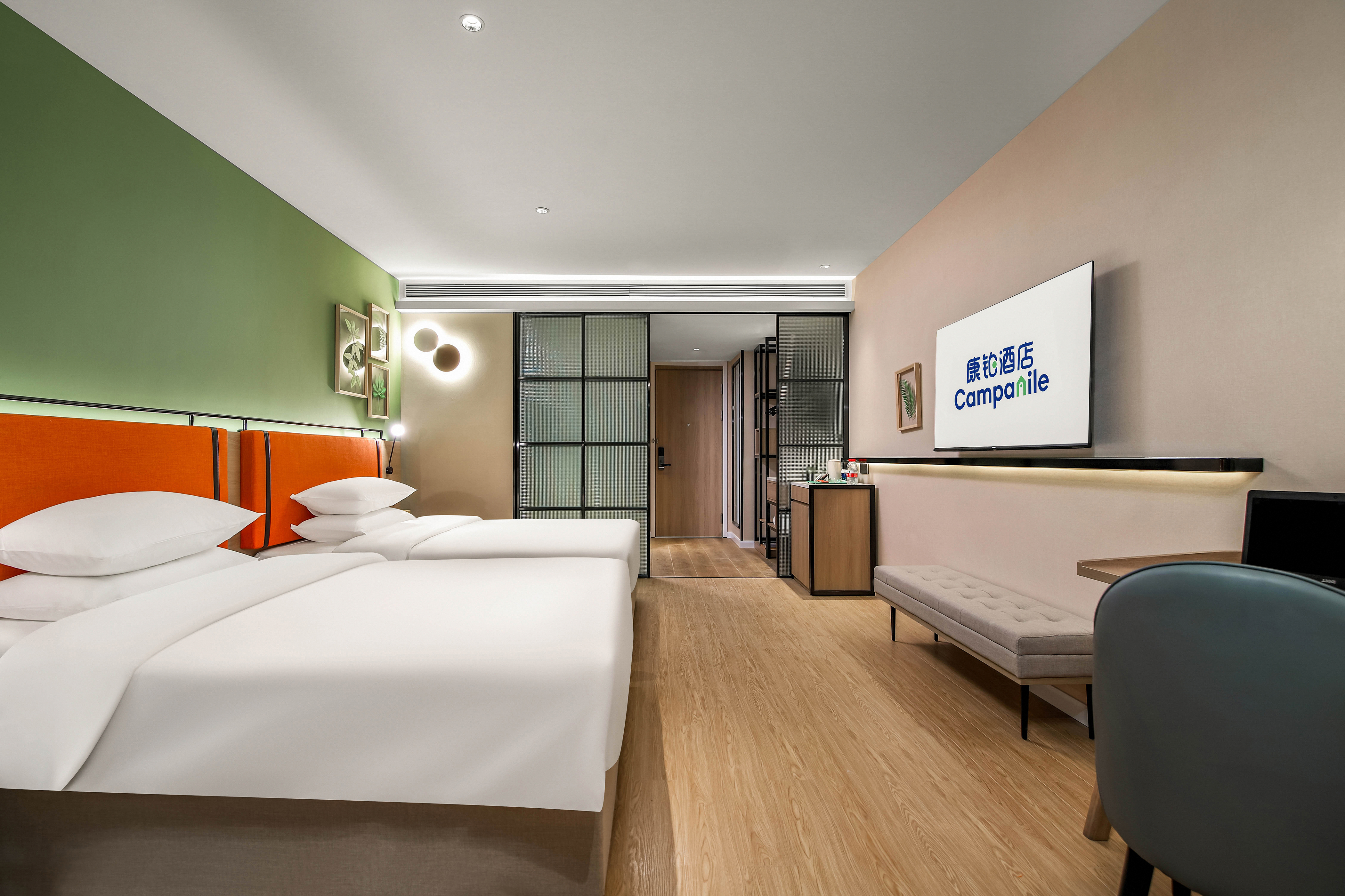 高级双床房 ‖ 百米高空湖景+城景