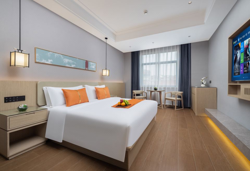 山花 | 智能大床房（亲肤草本洗护+75寸液晶投屏）