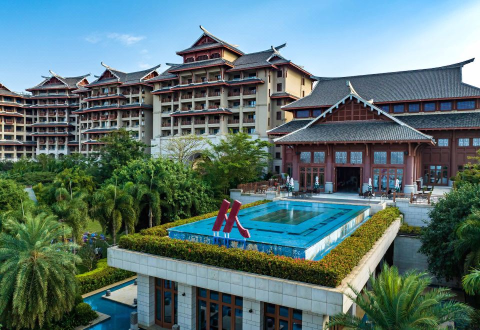 豪華花園雙床房丨蒼翠錯落·亭廊掩映