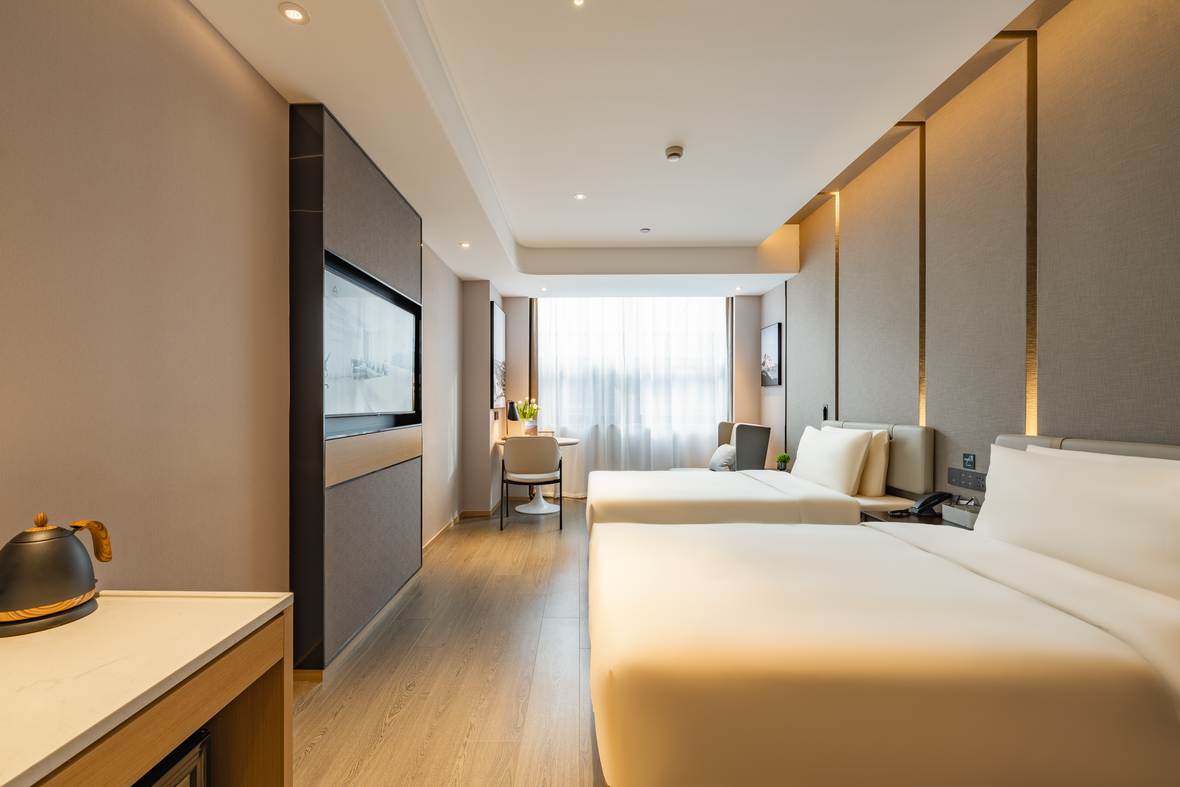 几木双床房（迷你冰箱+深睡床品+智能马桶）