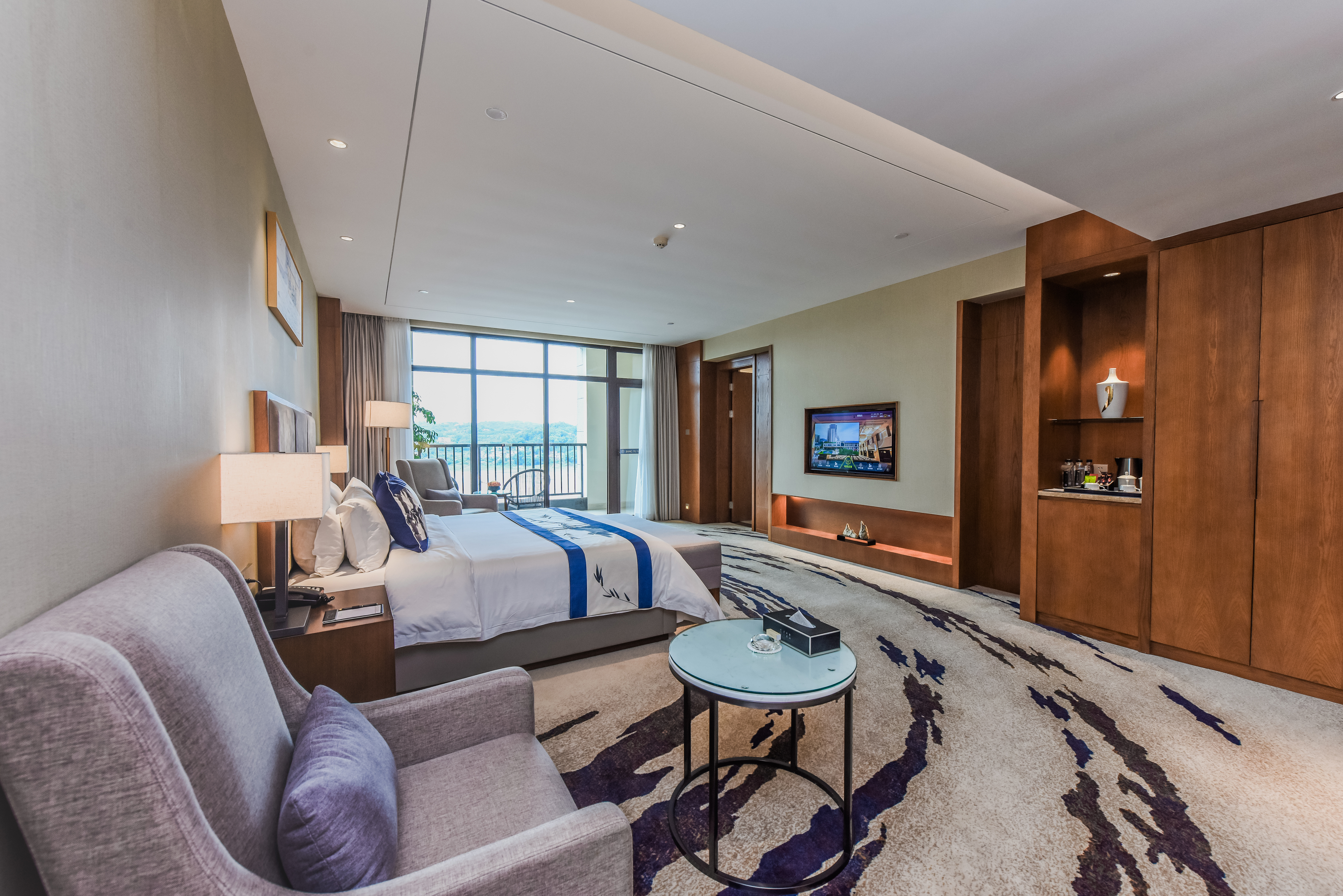 江语尊享江景单间【180度江景+户外阳台】