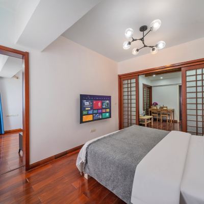 寬居 | 尊享大套房【雙大床+一次性毛巾浴巾】 藍頓公寓飯店（重慶江北國際機場店）優惠