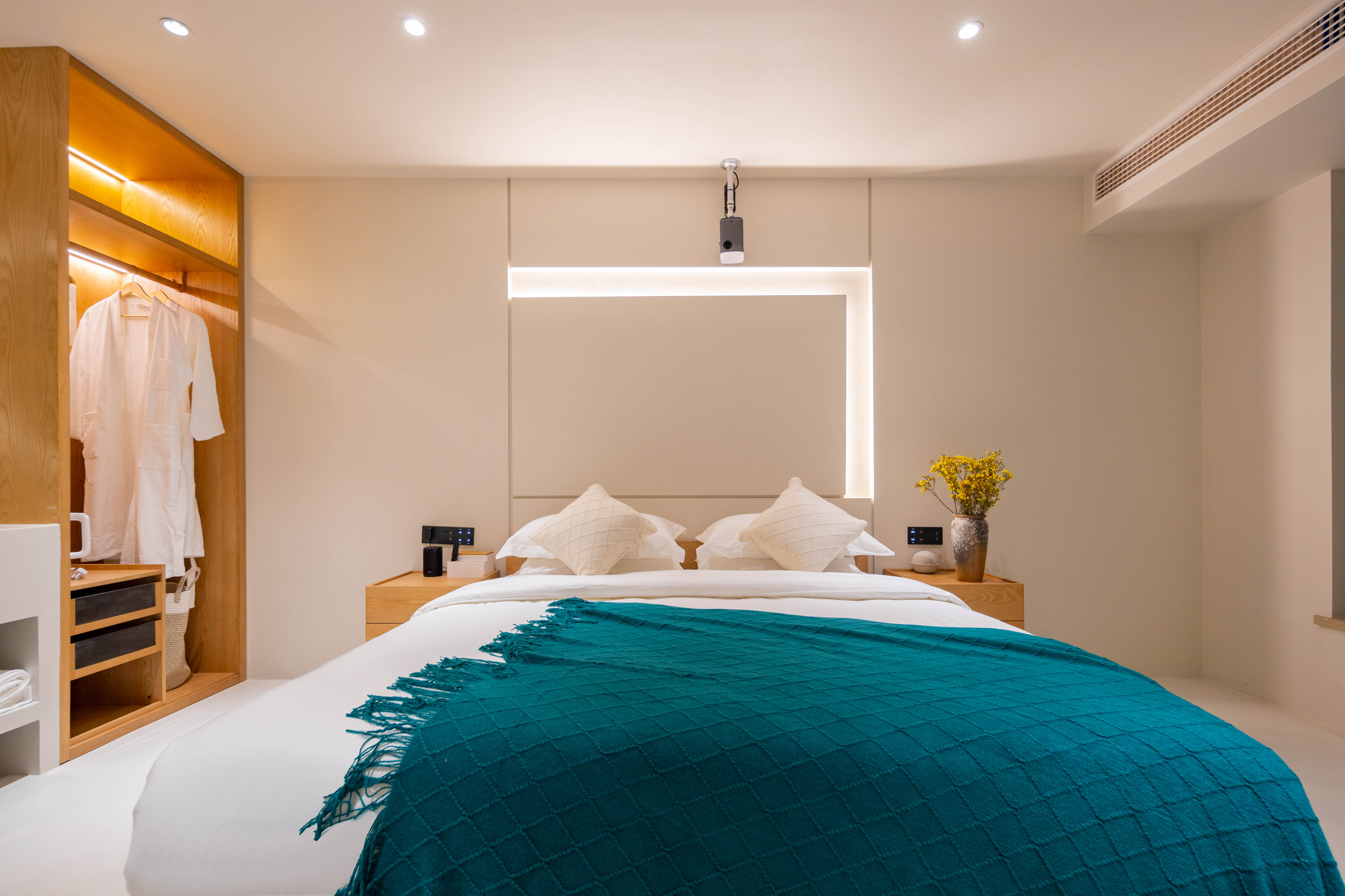 拾光·观景双卧亲子房+巨幕投影+品茶坐榻+可观望地藏王圣象+全屋智能客控