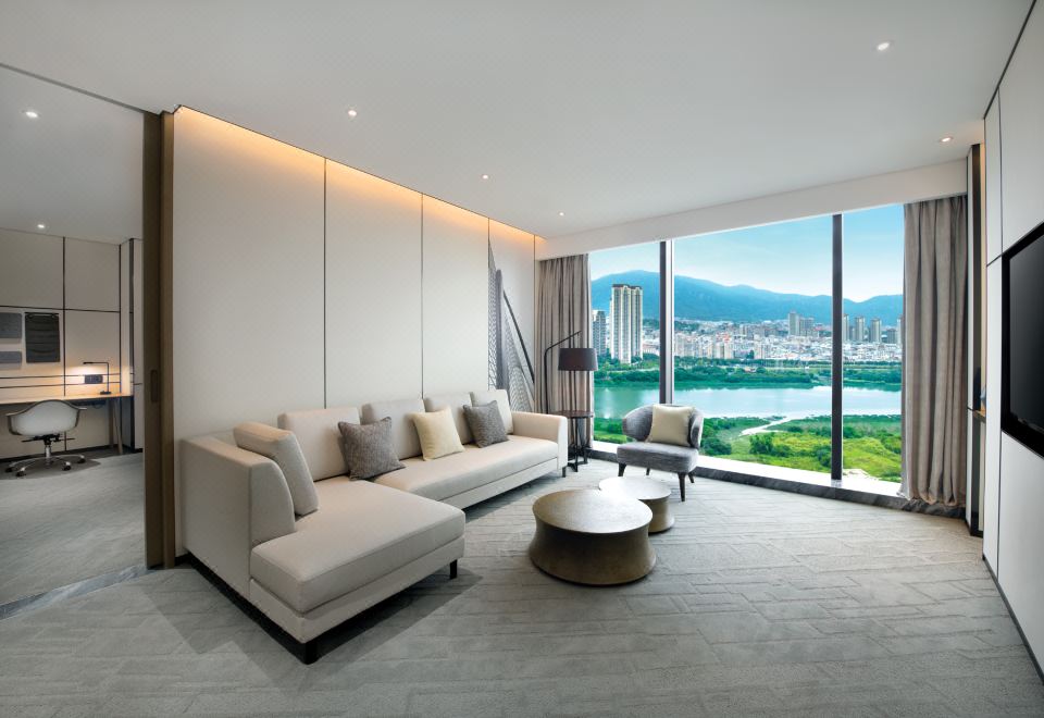 单卧江景套房|戴森吹风机+智能马桶