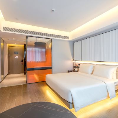 幾木大床房（裸棉床品+投屏電視+小冰箱） 深圳福田口岸亞朵S飯店優惠