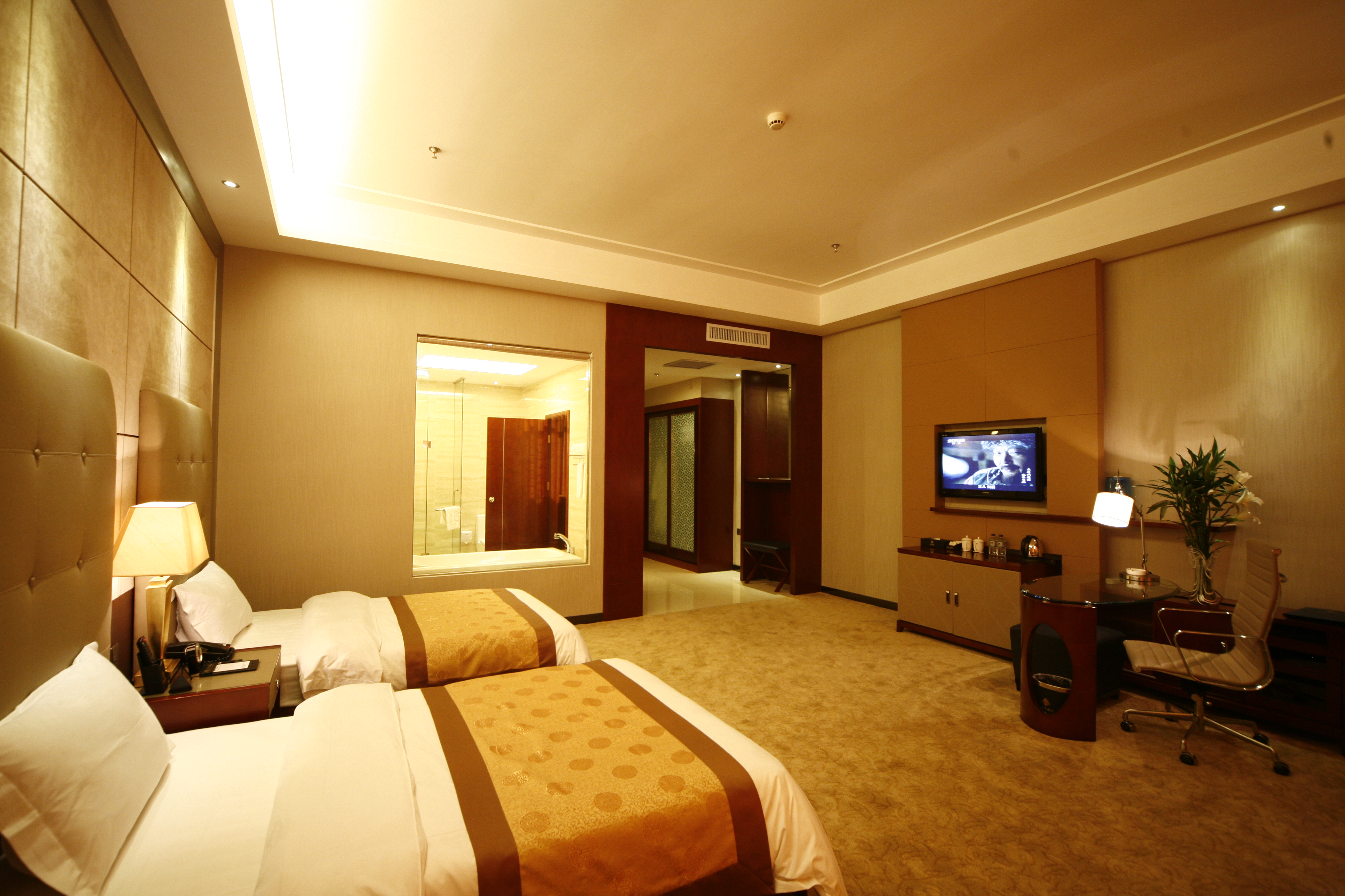 暖心双床房无窗