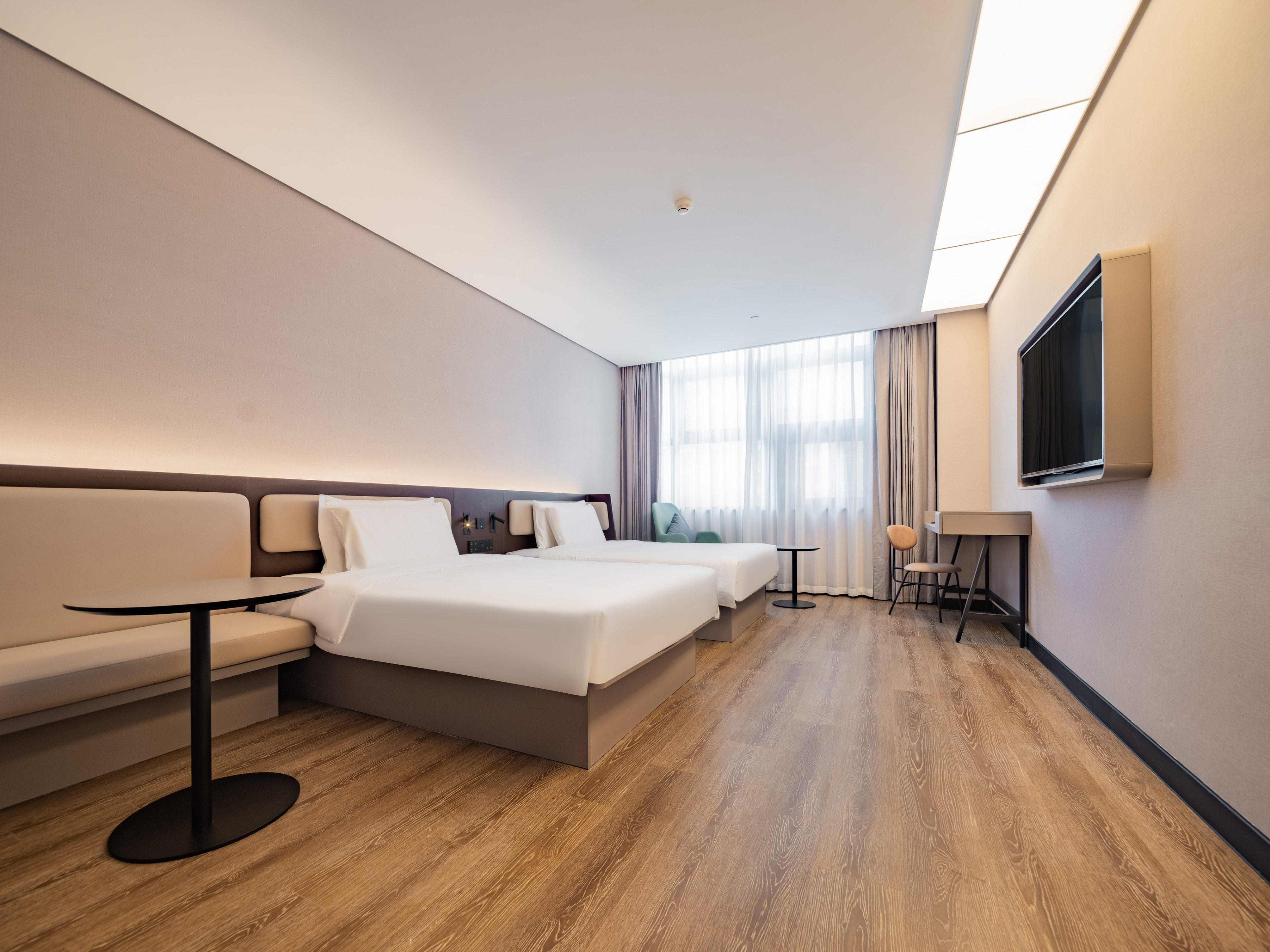 商务双床房【55寸投屏电视+语音客控+独立空调】