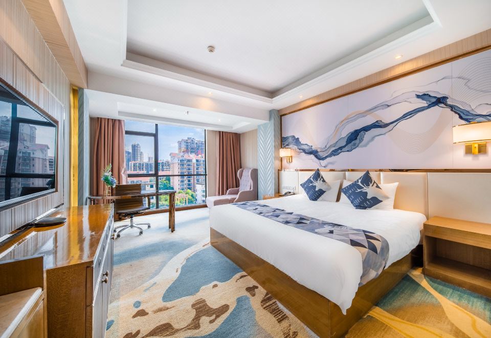 高級I景觀大床房（深度好眠+親膚浴袍+180°城市景觀）