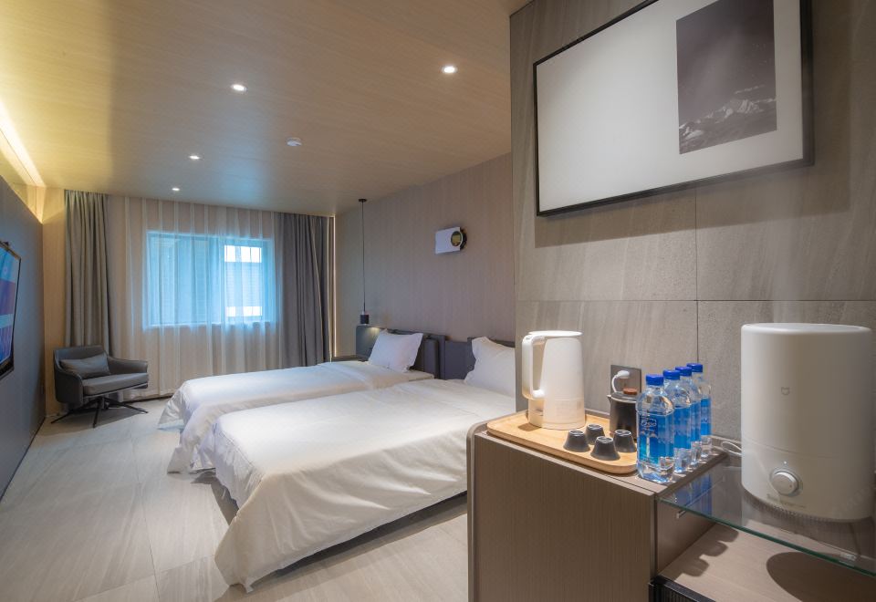 Pingcuo kangsang Everest base camp oxygen rich HotelOxygen Diffusion Smart Enjoyment Zero Pressure Twin Room (Mobile Screen Projection)