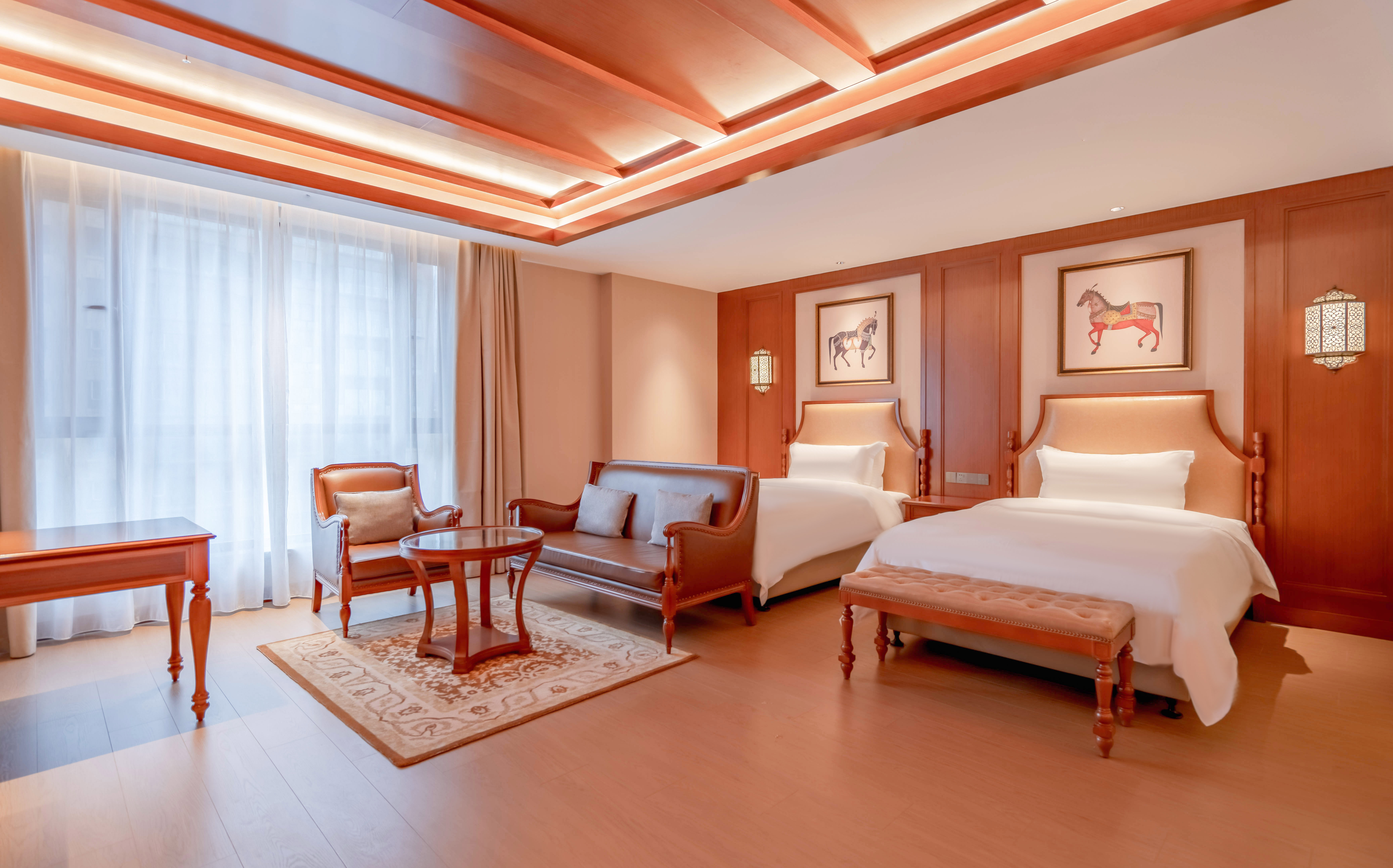 豪华双床房（加湿器+金可儿舒睡床品+小冰箱）