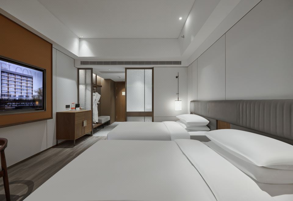 名成舒適雙床房｜唐風國潮｜商務辦公｜安睡床品