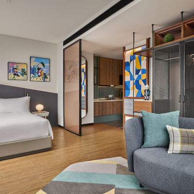 悅居尊貴一居室 上海前灘雅辰悅居飯店優惠