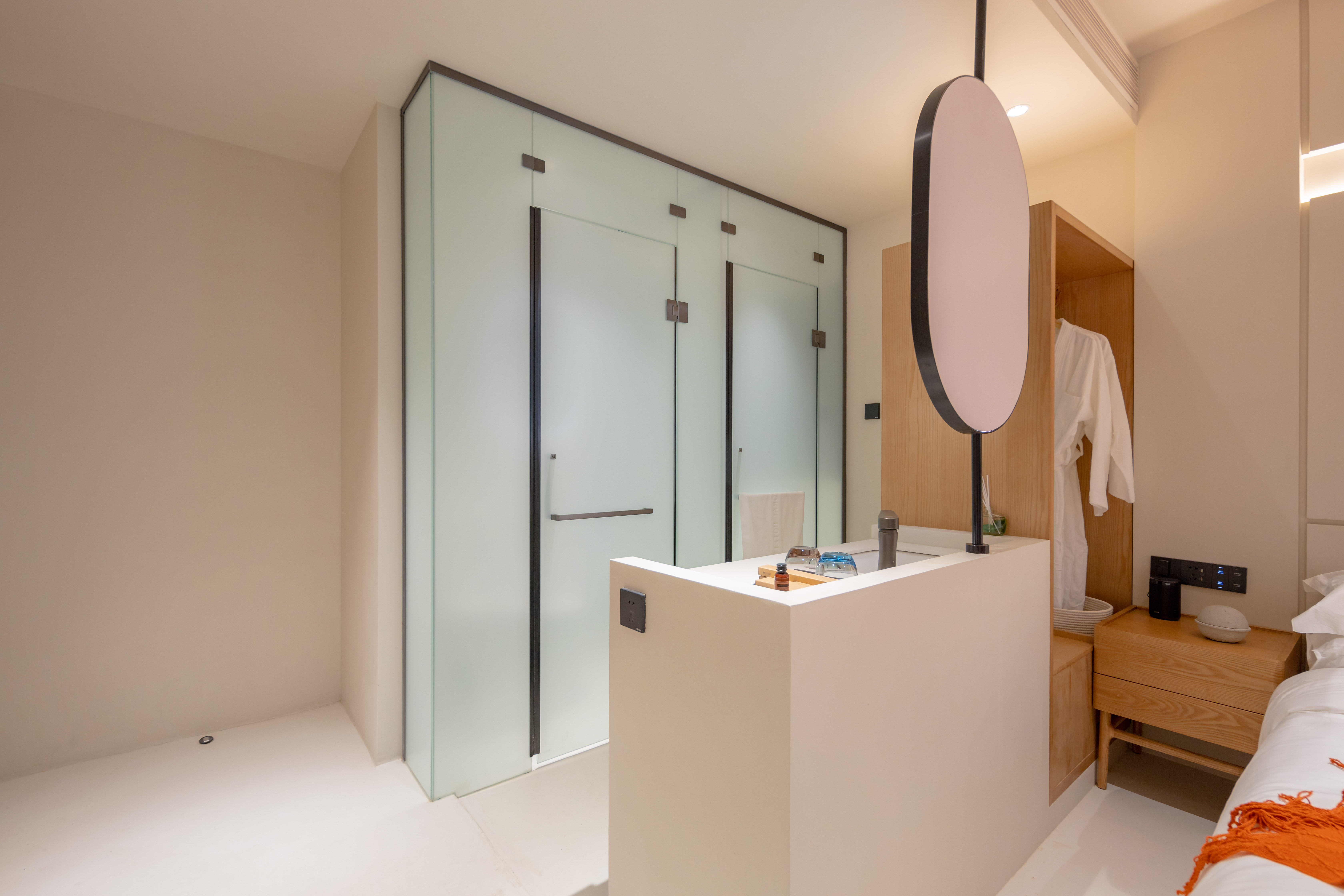 如栖·露台大床房+巨幕投影+休憩茶桌+全屋智能客控