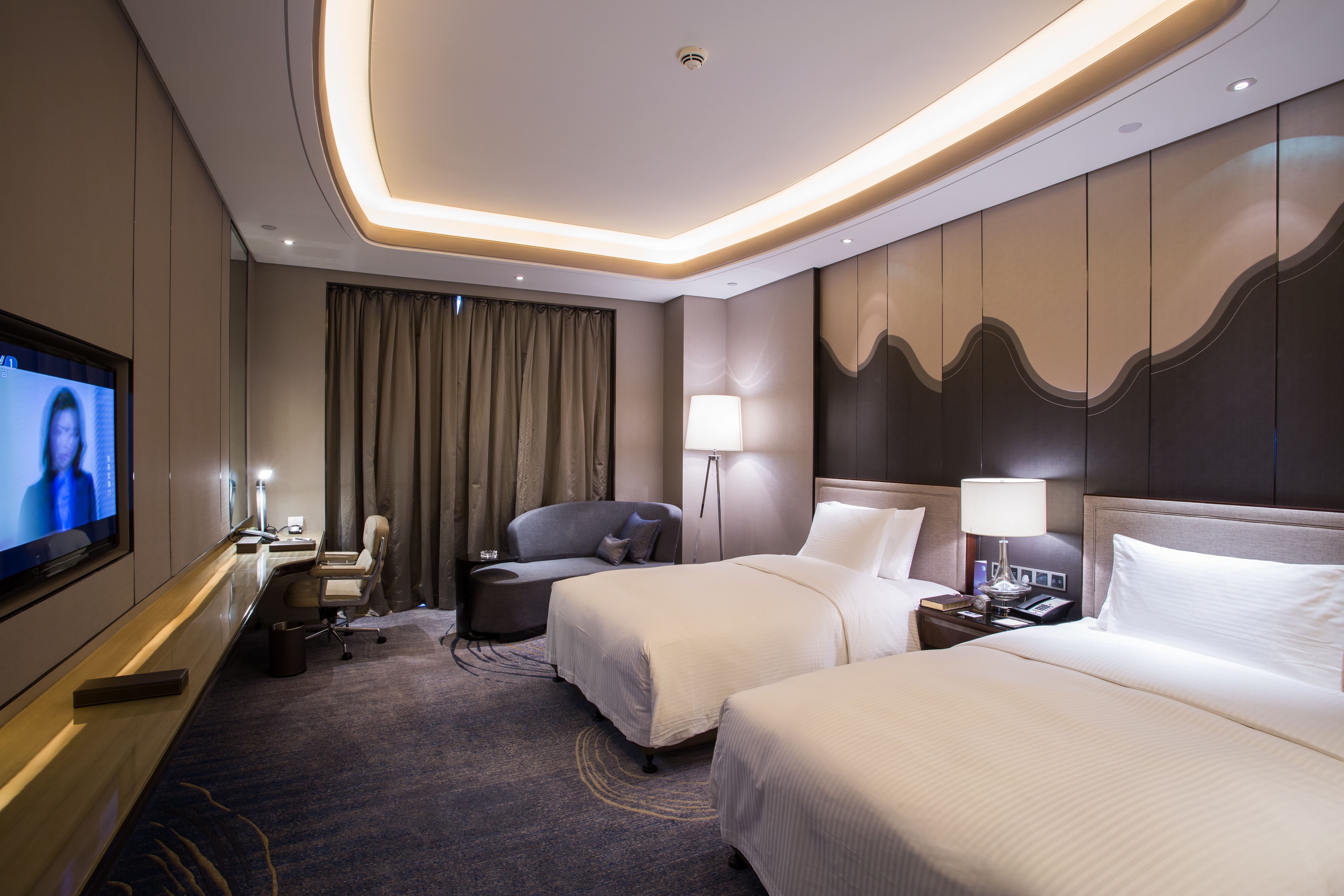 行政豪华双床房（全景落地窗+Acca Kappa洗护+高楼层）