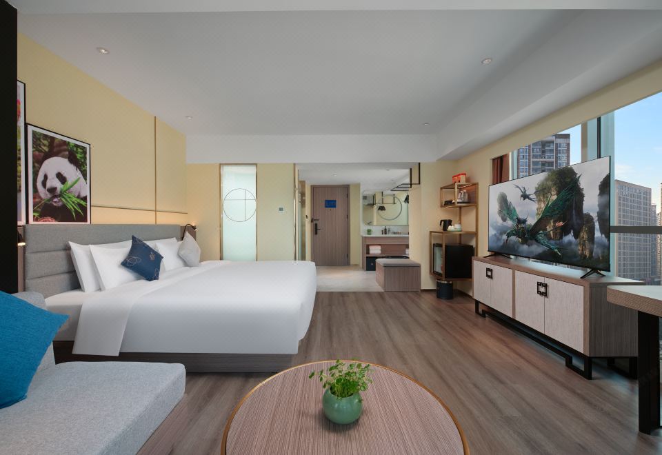 观景行政大床房（65寸可投屏+小冰箱＋加热毛巾杆）