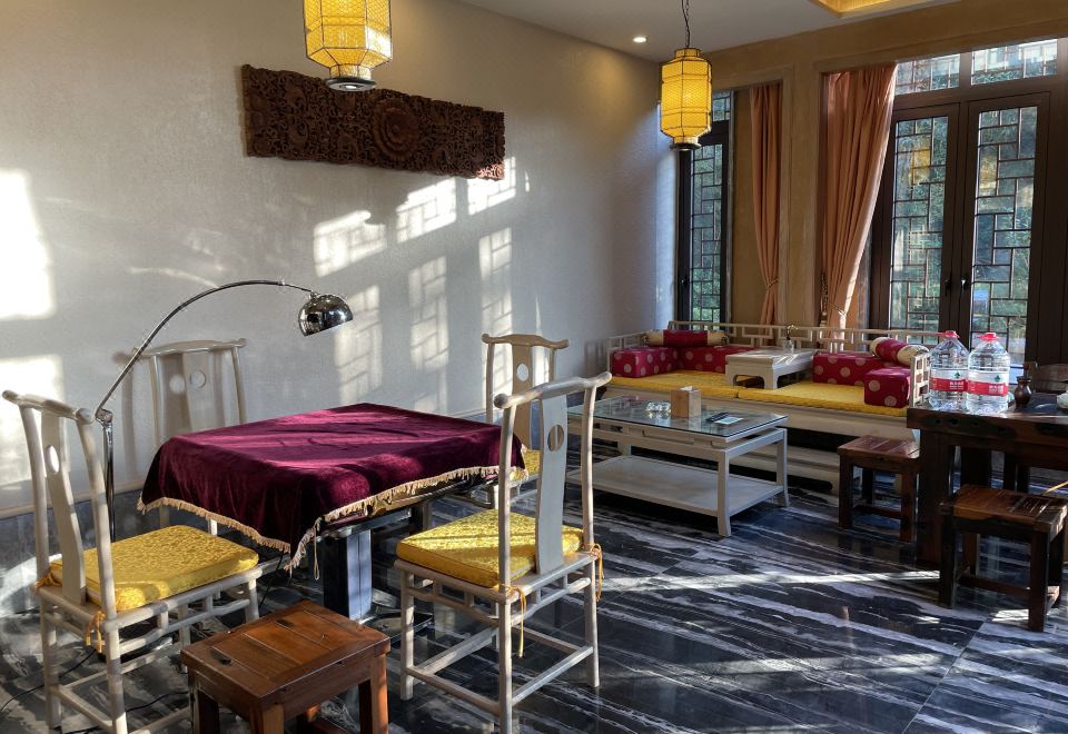 地派倚泉居-三房两厅别墅-独立庭院-花园泡池-麻将桌