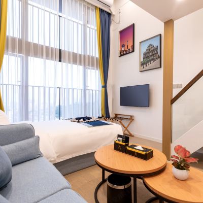 山景loft豪華雙床房 澳斯特酒店公寓（珠海拱北口岸店）優惠