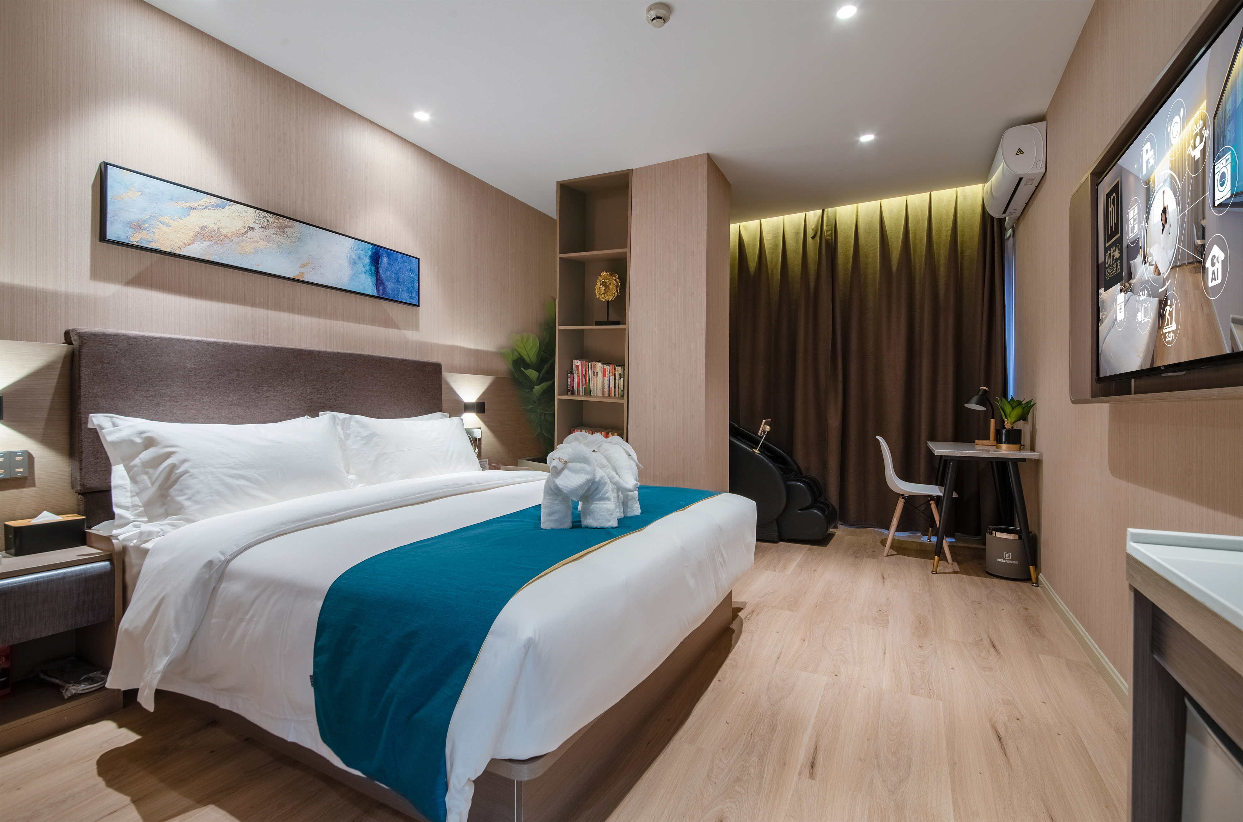 缓压大床房A（中段静享+柔风速干）