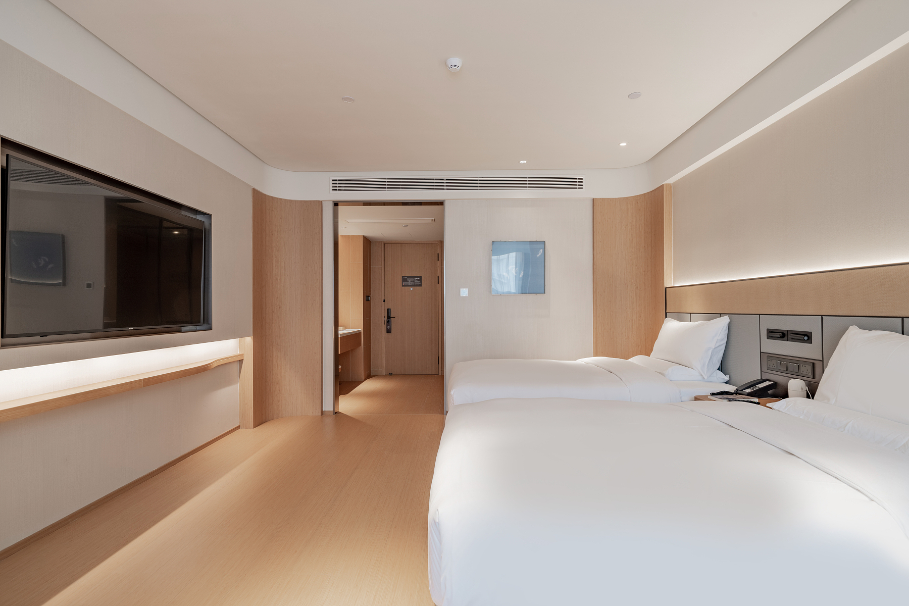 商务双床房（可投屏65寸电视+金可儿床垫+智能马桶）